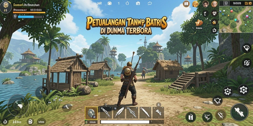 Screenshot 34R menampilkan aksi mendebarkan dalam gameplay Open World.