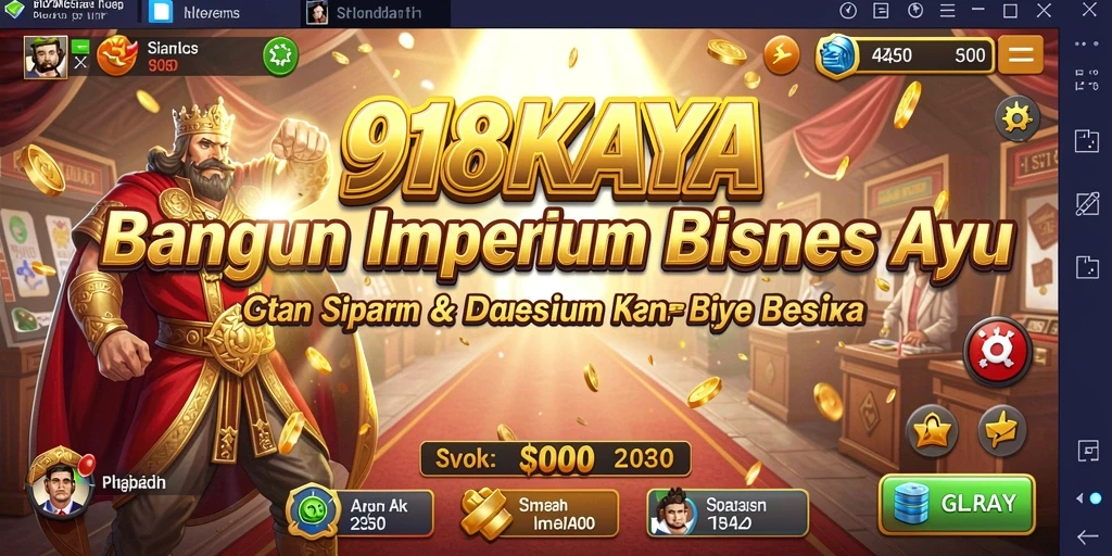 Screenshot gameplay 918KAYA menunjukkan dinamika bisnis yang menarik.