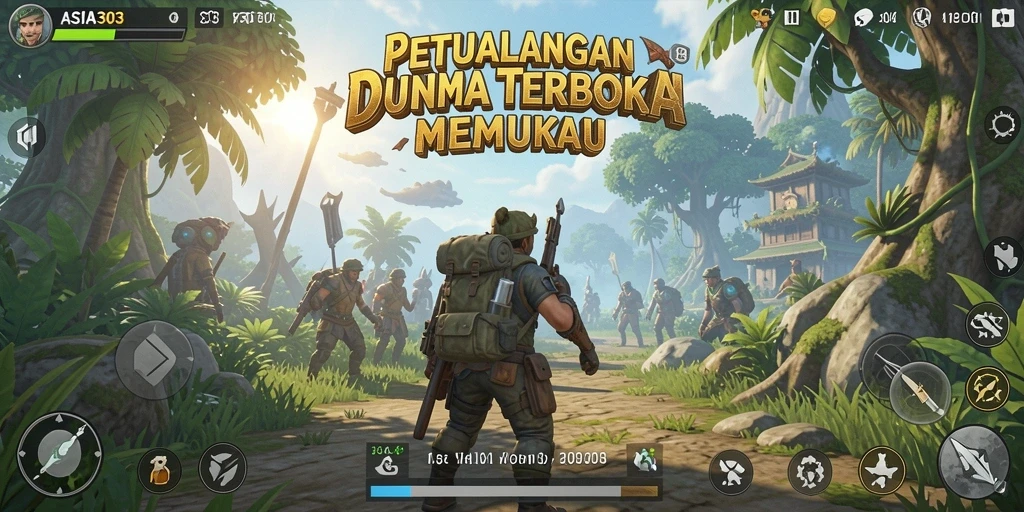 Tampilan gameplay ASIA303 yang menakjubkan dalam dunia Open World.