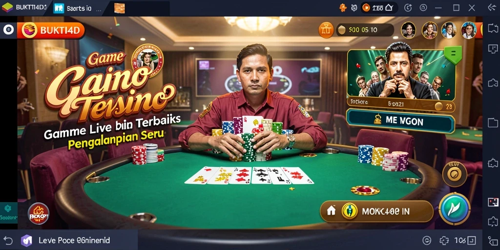 Gameplay Live Casino BUKTI4D dengan dealer profesional dan suasana mendebarkan.