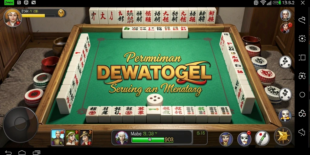 Screenshot gameplay DEWATOGEL yang menampilkan aksi seru dalam Mahjong.