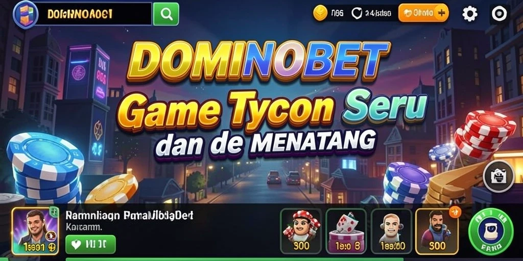 Screenshot gameplay seru dalam DOMINOBET dengan fitur Tycoon.