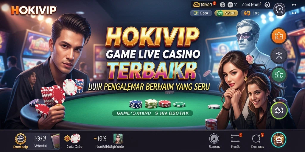 Tampilan menarik dari HOKIVIP dengan dealer langsung dan permainan interaktif.