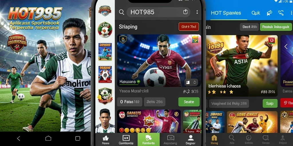 Tampilan menarik dari aplikasi Sportsbook HOT985 yang memudahkan taruhan.