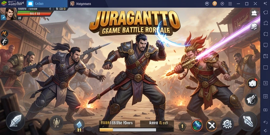 Gameplay menegangkan dari JURAGANTOTO di tengah pertempuran Battle Royale.