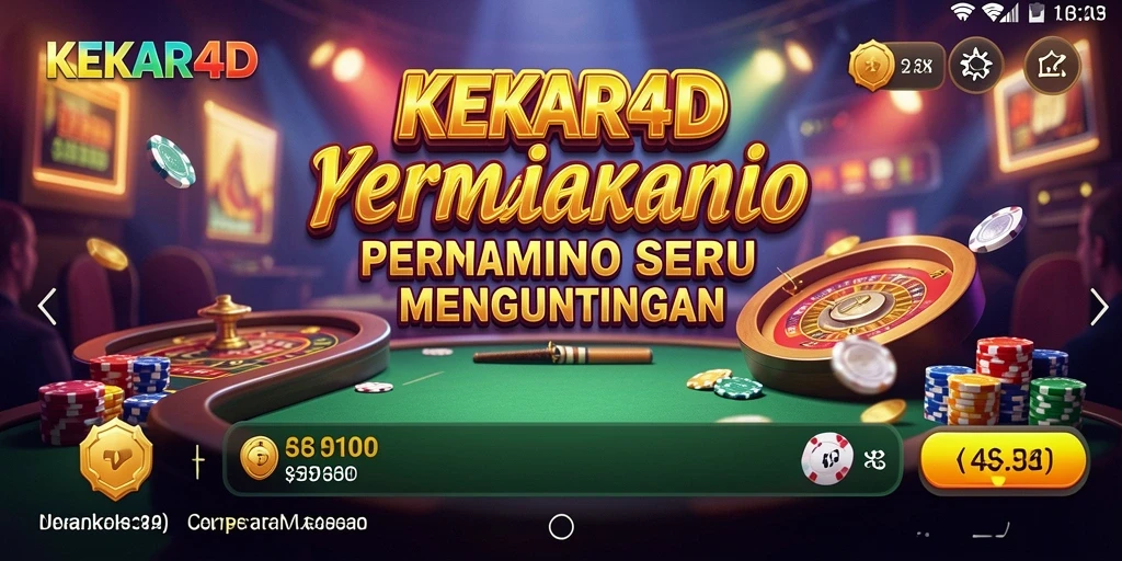Screenshot gameplay <strong>KEKAR4D</strong> dengan suasana kasino yang seru.