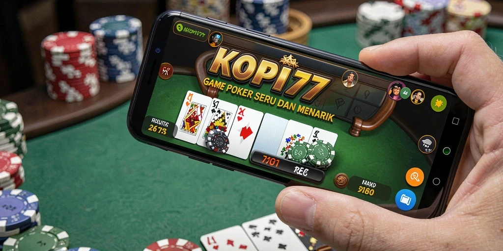 Tampilan gameplay KOPI77 yang seru dan kompetitif dalam permainan Poker.
