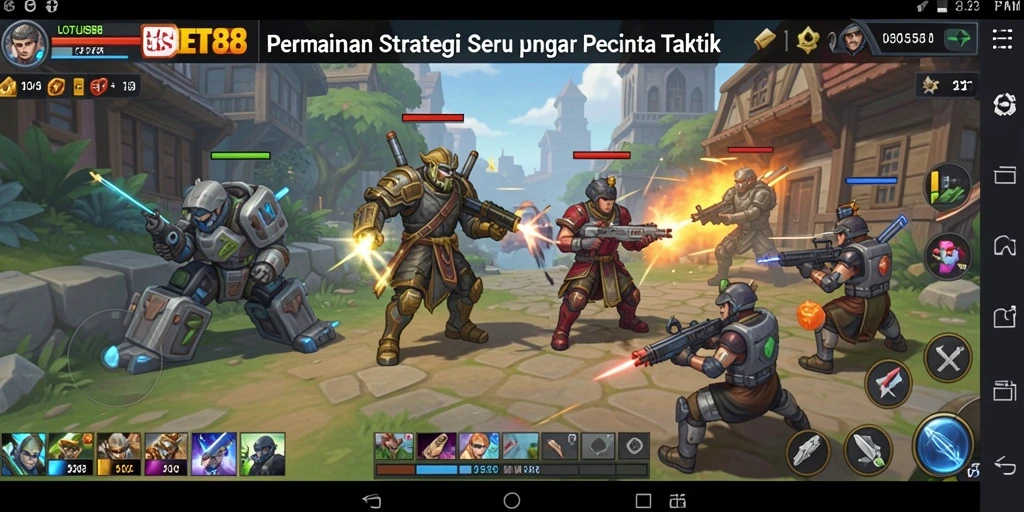 Tampilan gameplay mendebarkan dari LOTUSBET88 dalam pertempuran strategi.