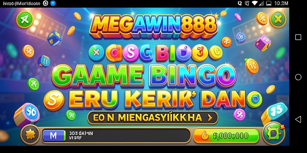 Tampilan gameplay seru dari MEGAWIN888 dengan Bingo yang menarik.