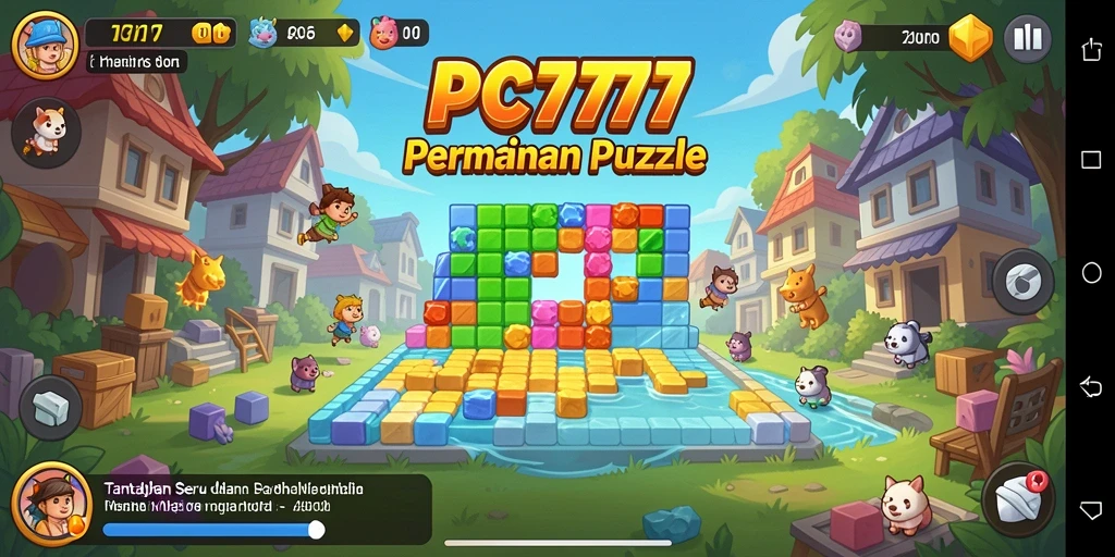 Tampilan gameplay PC777 yang menarik dalam permainan Puzzle.