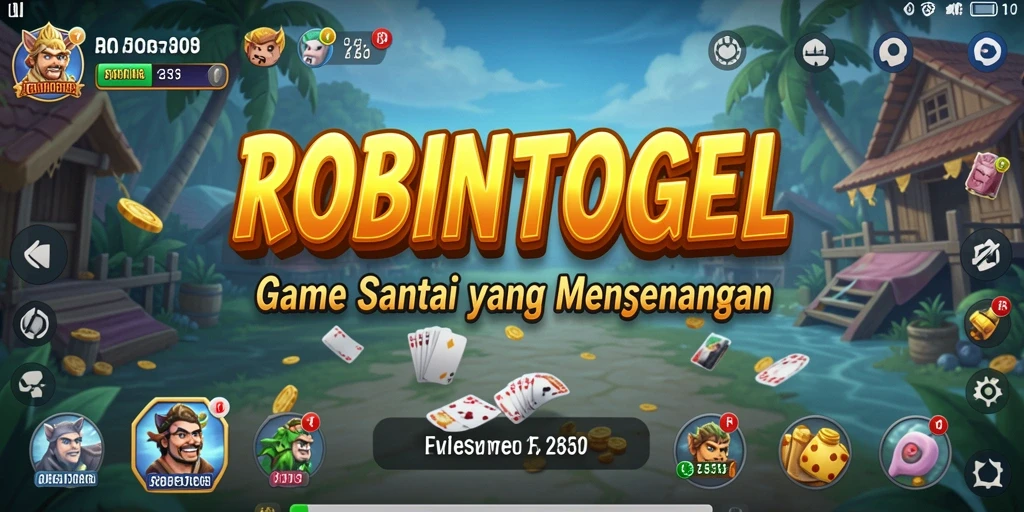 Tampilan gameplay santai dan menawan dari ROBINTOGEL.