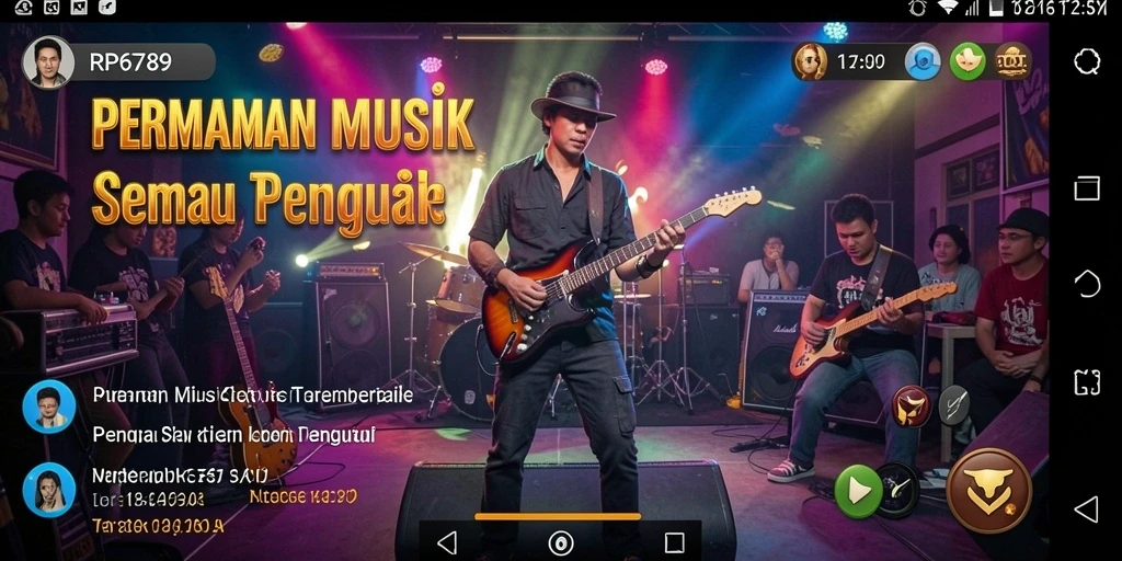 Tampilan gameplay RP6789 yang menarik dengan elemen musik interaktif.