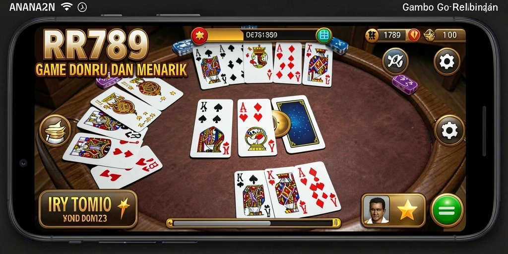 Tampilan gameplay seru dari RR789 dalam permainan Domino.